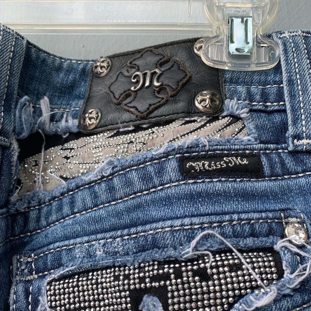 MissMe Bootcut Jeans Light Wash Denim | Size 30 - Picture 6 of 8